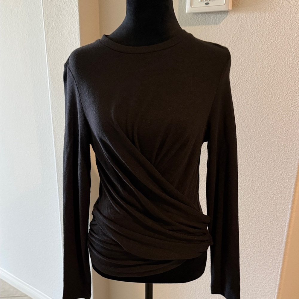 Joe's Jeans Black Long Sleeve Top
